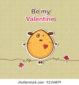 Love card, Valentine's day illustration