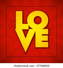 LOVE card vector background eps 10. vector illustration
