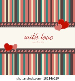 Love card. Vector. Illustration.