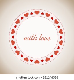 Love card. Vector. Illustration.