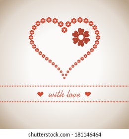 Love card. Vector. Illustration.