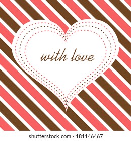 Love card. Vector. Illustration.