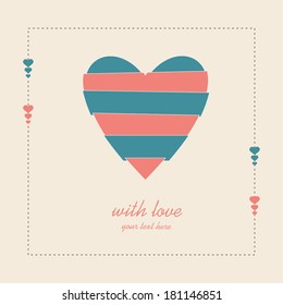 Love card. Vector. Illustration.