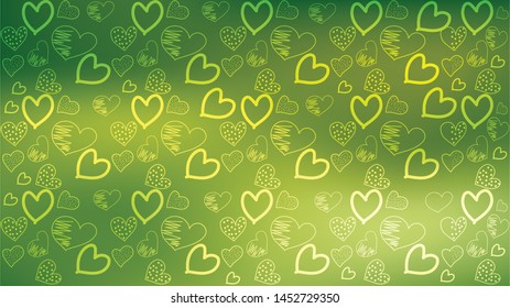 Love card vector. Illustration Graphic hearts background. romantic Design Layout template