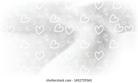 Love card vector. Illustration Graphic hearts background. romantic Design Layout template