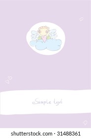 love card wing cute love kid child background scene fun cloud flying baby clouds dancing heart smiling loving innocent affection satisfaction grinning grin soaring caricature painting optimistic carin