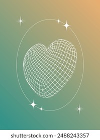 Love or cardiology concept. Heart shapes gradient background vector. illustration vector. Design for wallpaper, covers, Banners, Presentations.