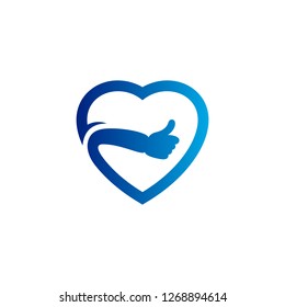 Love Care Creative logo concepts, Heart Care logo, elements and symbols, template - Vector