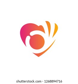 Love Care Creative logo concepts, Heart Care logo, elements and symbols, template - Vector