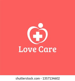 Love Care logo, design inspiration vector template for company logo