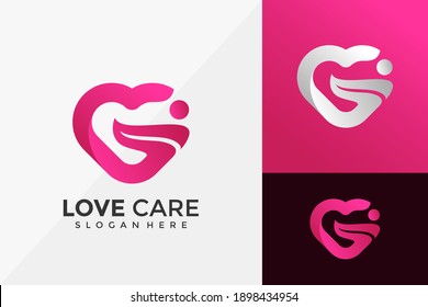Love Care Logo Design, Modern Logo Designs Vector Illustration Template