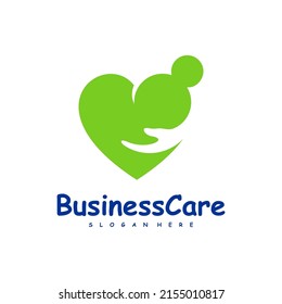 Love Care logo design vector. Icon Symbol. Template Illustration