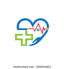 love care logo simple clean and elegance