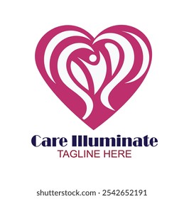 Love Care valentines logo EPS