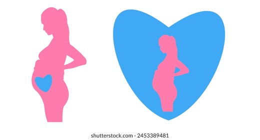 Love and care. Vector illustration