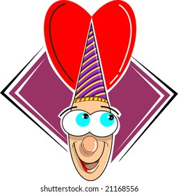 love and cartoon man	