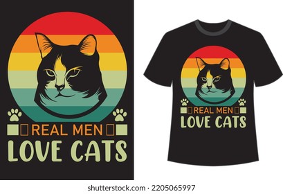 Love cat t shirt design vector file.