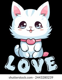 LOVE CAT T SHIRT DESIGN