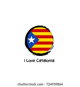 I love Catalonia-vector