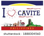 I love Cavite concept with popular symbols and spots of this Philippine province. Editable Clip Art.
