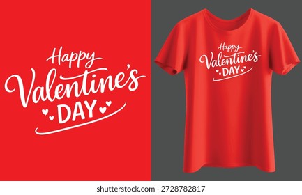 Love Celebration Happy Valentine’s Day Script Vector Design, full Customizable design. 