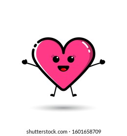 A love character in the style of flat design