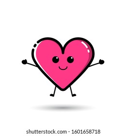 A love character in the style of flat design