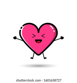 A love character in the style of flat design