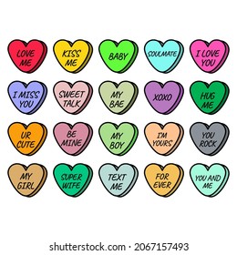 love character with text multi color vector romantic element 
