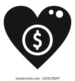 Love charity icon simple vector. Help hand. People project