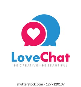 Love Chat, Dating Logo Design Inspiration