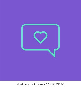 Love chat icon