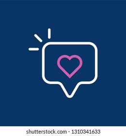 Love chat icon