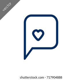 Love chat icon
