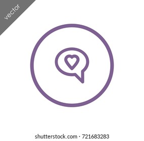 Love chat icon