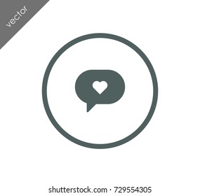 Love chat icon