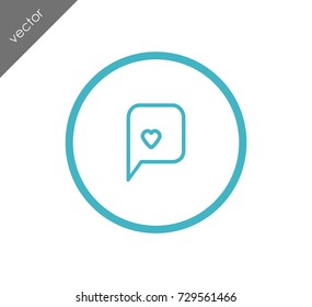 Love chat icon