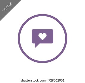 Love chat icon