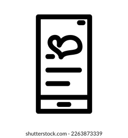 love  chat icon or logo isolated sign symbol vector illustration - high quality black style vector icons