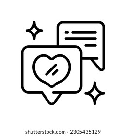 love chat icon for your website, mobile, presentation, and logo design.