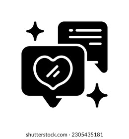 love chat icon for your website, mobile, presentation, and logo design.