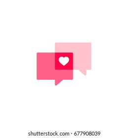 Love Chat Logo, Dating Chat Logo