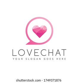 Love Chat Simple Unique Icon Symbol Logo For Business Industry