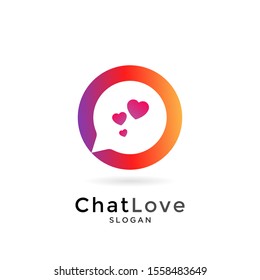 love chat vector icon design