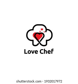 Love Chef Logo Vector Concept Icon Stock Vector (Royalty Free ...