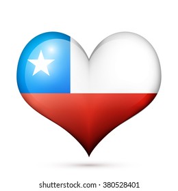 Love Chile Symbol Heart Flag Icon Stock Vector (Royalty Free) 380528401