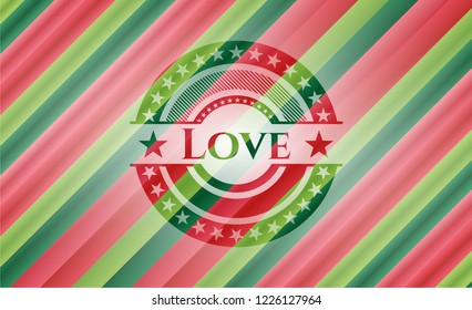 Love christmas badge.