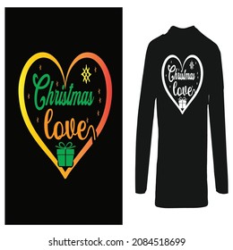 Love Christmas t shirt design