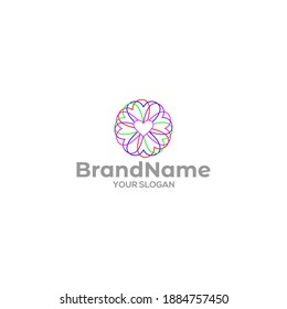 Love Circle Wellness Logo Design Vector