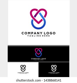 love clean water logo vector icon ilustration